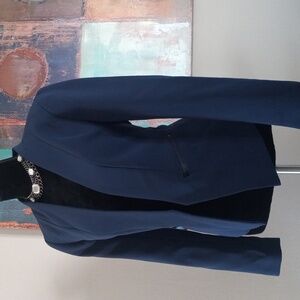 Halogen Classic Navy Blazer Size S NWOT